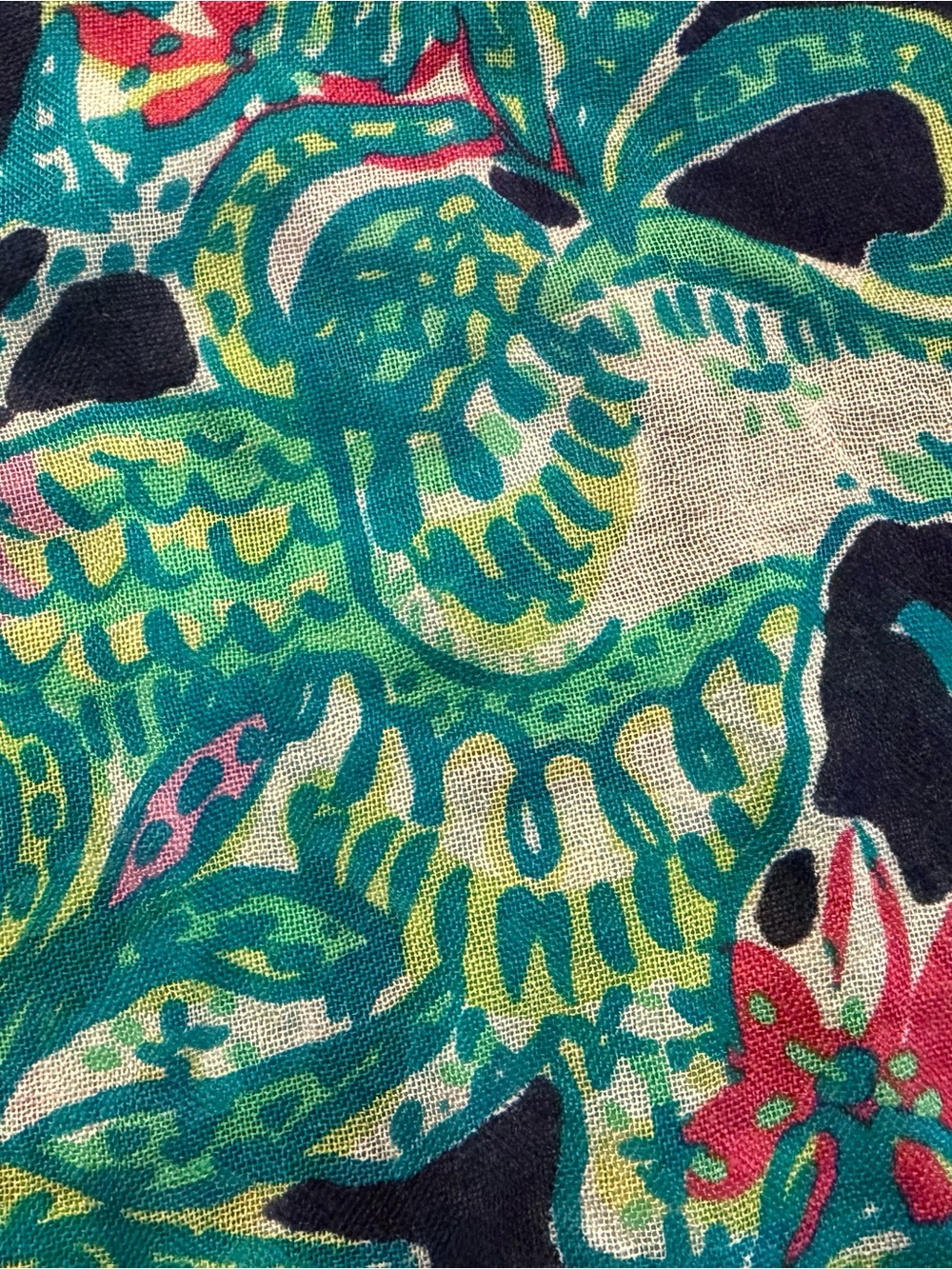 Lilly Pulitzer Navy Elephant Resort Fringe Scarf EUC